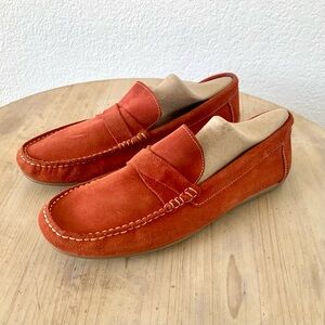 Sandrino, Russet Suede, Driving Loafers, Sz 11